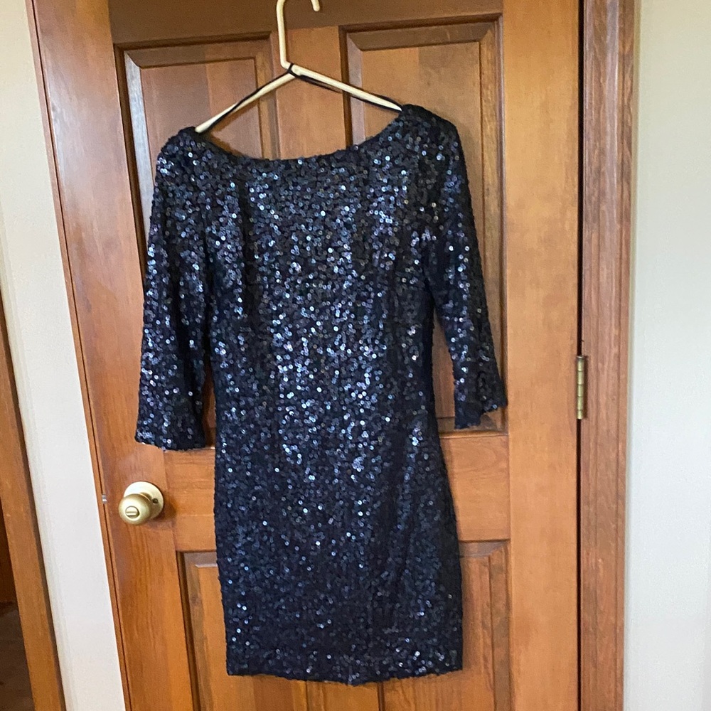 Elegant Black Sequin Dress